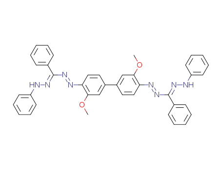 Diazene,1,1'-(3,3'-dimethoxy[1,1'-biphenyl]-4,4'-diyl)bis[2-[phenyl(phenylhydrazono)methyl]-(9CI)