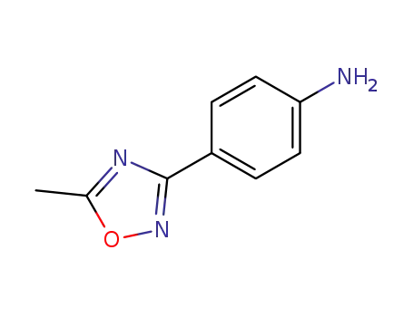 Molecular Structure of 10185-68-9 (4-(5-METHYL-1,2,4-OXADIAZOL-3-YL)ANILINE)
