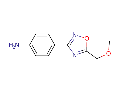 Molecular Structure of 936112-84-4 (4-(5-methoxymethyl-1,2,4-oxadiazol-3-yl)aniline)