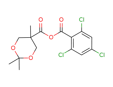 Molecular Structure of 162635-10-1 (2,4,6-trichlorobenzoic-2',2',5'-trimethyl-1',3'-dioxane-5'-carboxylic anhydride)