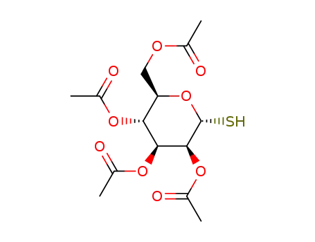 Molecular Structure of 50615-66-2 (2,3,4,6-Tetra-O-acetyl-b-D-thiogalactopyranose)