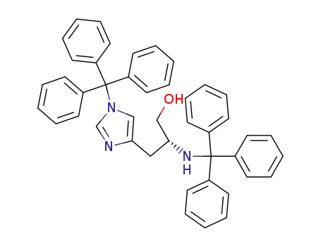 2-(R)-(triphenylmethylamino)-3-<1-(triphenylmethyl)imidazol-4(5)-yl>propanol ditrityl-D-histidinol
