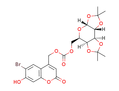 carbonic acid 6-bromo-7-hydroxy-2-oxo-2<i>H</i>-chromen-4-ylmethyl ester 2,2,7,7-tetramethyl-tetrahydro-bis[1,3]dioxolo[4,5-<i>b</i>;4',5'-<i>d</i>]pyran-5-ylmethyl ester
