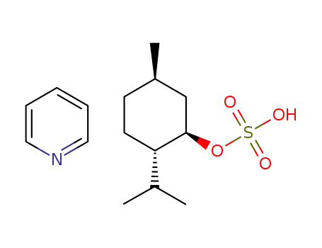 Molecular Structure of 1257064-11-1 (pyridinium (1R,2S,5R)-2-isopropyl-5-methylcyclohexyl sulfate)