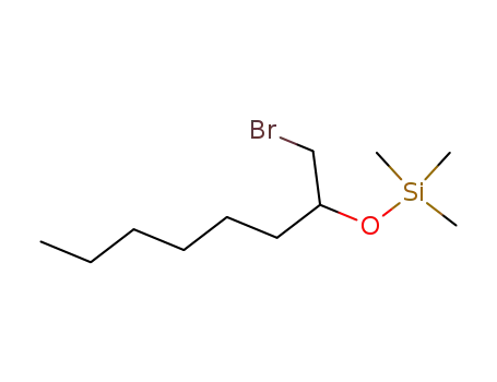 Molecular Structure of 78389-66-9 (Silane, [[1-(bromomethyl)heptyl]oxy]trimethyl-)