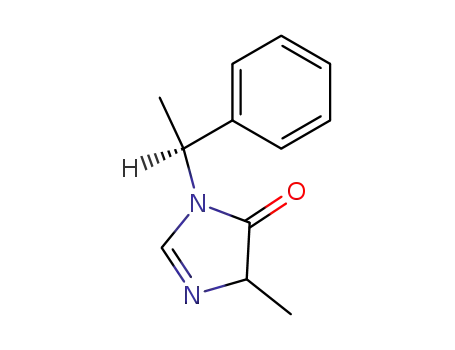Molecular Structure of 65484-43-7 (4H-Imidazol-4-one, 3,5-dihydro-5-methyl-3-(1-phenylethyl)-)