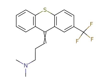 Molecular Structure of 95365-88-1 (cis-10-(3-Dimethylamino-propyliden)-2-trifluormethyl-thiaxanthen)