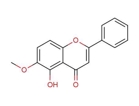4H-1-benzopyran-4-one, 5-hydroxy-6-methoxy-2-phenyl-
