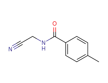 Molecular Structure of 22198-21-6 (N-(CYANOMETHYL)-4-METHYLBENZAMIDE)