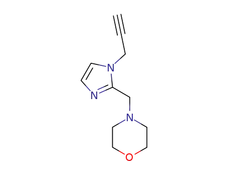 Molecular Structure of 85102-38-1 (2-Morpholinomethyl-1-(2-propynyl)-imidazole)