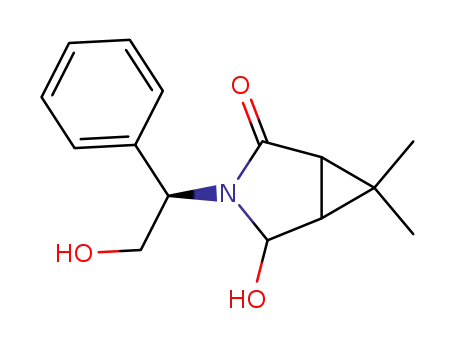 4-Hydroxy-3-((R)-2-hydroxy-1-phenyl-ethyl)-6,6-dimethyl-3-aza-bicyclo[3.1.0]hexan-2-one