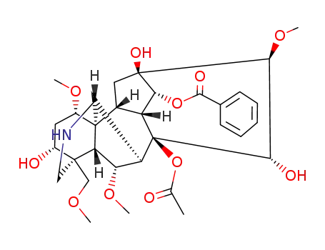 Molecular Structure of 3327-35-3 (Deethyaconitine)