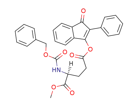 Molecular Structure of 105664-12-8 (L-Glutamic acid, N-[(phenylmethoxy)carbonyl]-, 1-methyl
5-(1-oxo-2-phenyl-1H-inden-3-yl) ester)