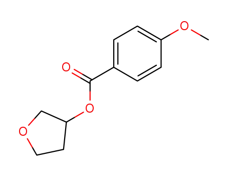 Molecular Structure of 129956-99-6 (4-Methoxy-benzoic acid tetrahydro-furan-3-yl ester)