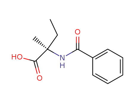 Molecular Structure of 2583-48-4 ((2R)-2-benzamido-2-methylbutanoic acid)