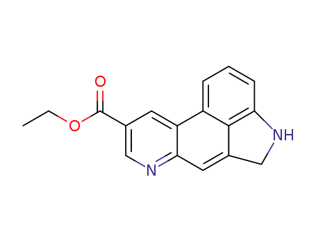 Molecular Structure of 109698-20-6 (4,5-dihydro-indolo[4,3-<i>fg</i>]quinoline-9-carboxylic acid ethyl ester)