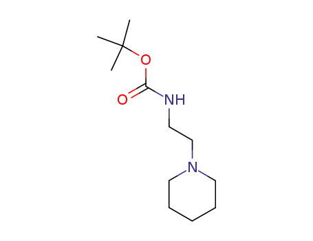 Molecular Structure of 777090-42-3 (1-(2-N-Boc-AMinoethyl)piperidine)