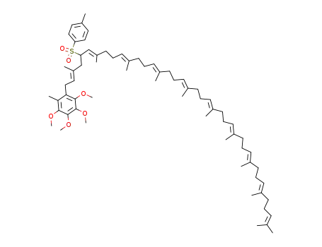 Molecular Structure of 94828-16-7 (1-(5'-p-tosyl-all-trans-decaprenyl)-2-methyl-3,4,5,6-tetramethoxybenzene)