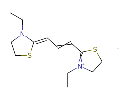 Thiazolium,3-ethyl-2-[3-(3-ethyl-2-thiazolidinylidene)-1-propen-1-yl]-4,5-dihydro-, iodide(1:1)