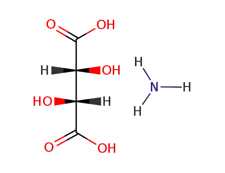Molecular Structure of 3095-65-6 (AMMONIUM HYDROGEN TARTRATE)