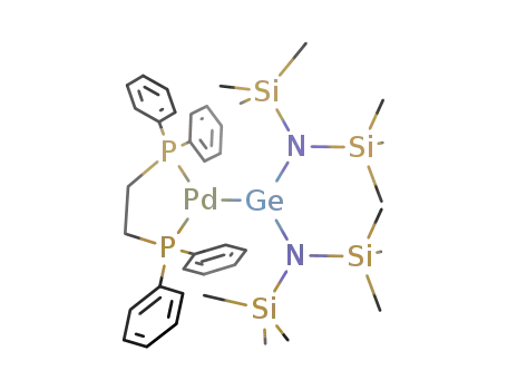 [(diphenylphosphinoethane)PdGe(N(SiMe<sub>3</sub>)2)2]