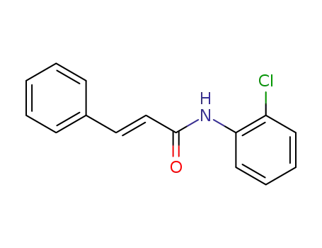 Molecular Structure of 105703-65-9 (2-Propenamide, N-(2-chlorophenyl)-3-phenyl-, (E)-)