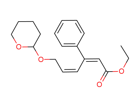 ethyl (Z,Z)-3-phenyl-6-<(tetrahydropyranyl)oxy>hexa-2,4-dienoate