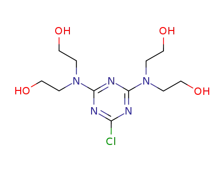 Molecular Structure of 31482-07-2 (2,2',2'',2'''-[(6-chloro-1,3,5-triazine-2,4-diyl)dinitrilo]tetrakisethanol)