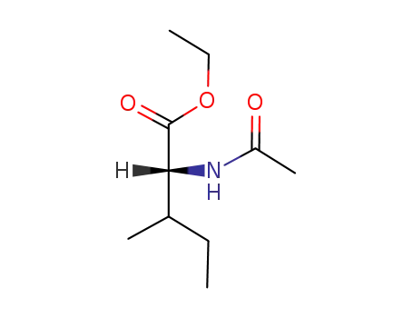 Molecular Structure of 2256-90-8 ((R)-2-Acetylamino-3-methyl-pentanoic acid ethyl ester)