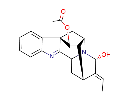 Molecular Structure of 107585-43-3 (Ajmalan-17,21-diol,1,2,19,20-tetradehydro-1-demethyl-, 17-acetate (9CI))