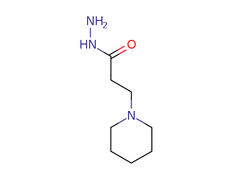 Molecular Structure of 29800-31-5 (3-PIPERIDIN-1-YL-PROPIONIC ACID HYDRAZIDE)