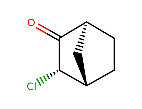 Molecular Structure of 10464-71-8 (Bicyclo[2.2.1]heptan-2-one,3-chloro-, (1R,3R,4S)-rel-)