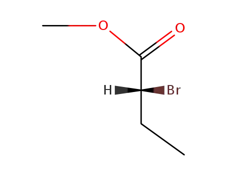 Molecular Structure of 114438-75-4 ((2R)-2-bromo-Butanoic acid methyl ester)