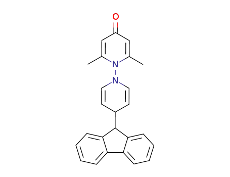 Molecular Structure of 76174-66-8 (4'-(9H-Fluoren-9-yl)-2,6-dimethyl-4'H-[1,1']bipyridinyl-4-one)