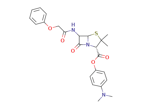 (S)-3,3-Dimethyl-7-oxo-6-(2-phenoxy-acetylamino)-4-thia-1-aza-bicyclo[3.2.0]heptane-2-carboxylic acid 4-dimethylamino-phenyl ester