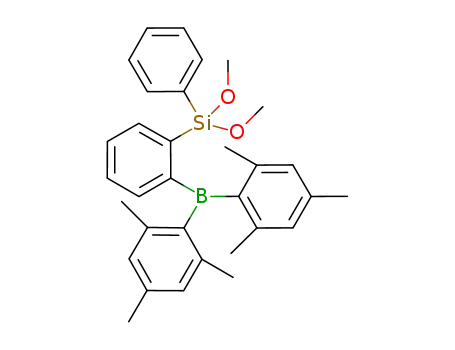 Molecular Structure of 1251196-94-7 (o-(dimesitylboryl)[dimethoxy(phenyl)silyl]benzene)
