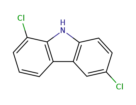 Molecular Structure of 64389-47-5 (9H-Carbazole, 1,6-dichloro-)