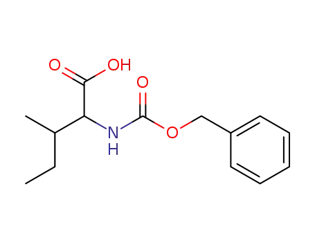 Molecular Structure of 55723-45-0 ((2R,3S)-N-CARBOBENZYLOXY-2-AMINO-3-METHYLPENTANOIC ACID)
