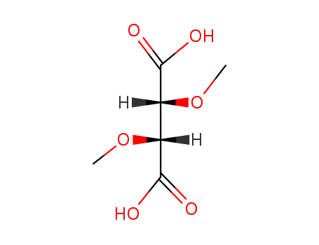 Molecular Structure of 7305-62-6 (Butanedioic acid, 2,3-dimethoxy-, (2R,3R)-)