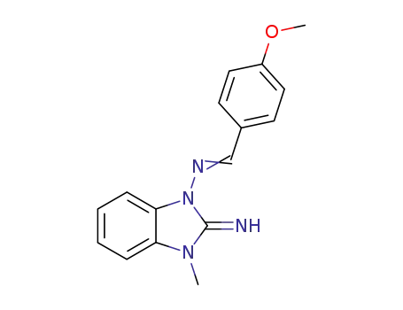 3-methyl-1-(p-methoxybenzylidene)aminobenzimidazoline-2-imine