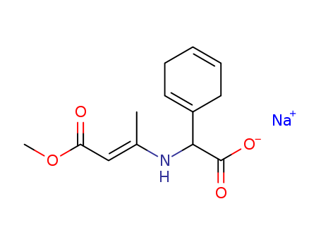 1,4-Cyclohexadiene-1-aceticacid, a-[(3-methoxy-1-methyl-3-oxo-1-propenyl)amino]-,monosodium salt, (E)- (9CI)