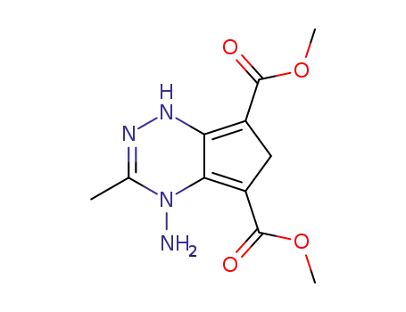4-Amino-4,6-dihydro-3-methyl-1H-cyclopenta<e>-1,2,4-triazin-5,7-dicarbonsaeure-dimethylester