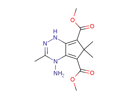 4-Amino-4,6-dihydro-3,6,6-trimethyl-1H-cyclopenta<e>-1,2,4-triazin-5,7-dicarbonsaeure-dimethylester
