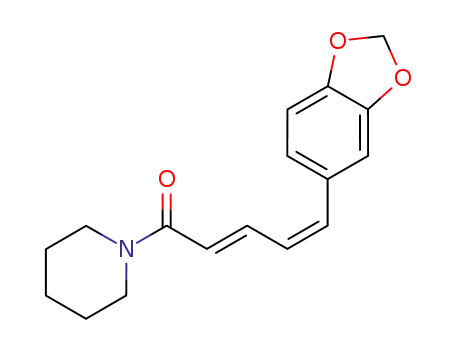 Molecular Structure of 30511-77-4 ((2Z,4E)-5-(1,3-benzodioxol-5-yl)-1-(piperidin-1-yl)penta-2,4-dien-1-one)