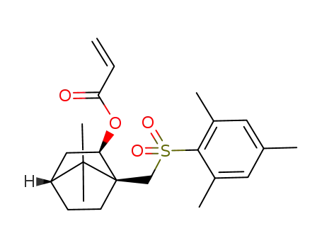 Molecular Structure of 96304-14-2 (Acrylic acid (1S,2R,4R)-7,7-dimethyl-1-(2,4,6-trimethyl-benzenesulfonylmethyl)-bicyclo[2.2.1]hept-2-yl ester)