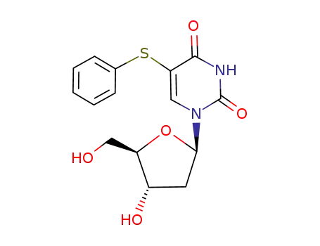 Molecular Structure of 100634-97-7 (5-phenylsulfanyl-2'-deoxyuridine)