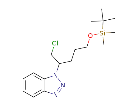 Molecular Structure of 107109-07-9 (1-chloro-2-(1-benzotriazolyl)-5-t-butyl-dimethylsiloxypentane)