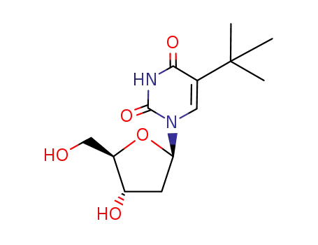 Molecular Structure of 60136-06-3 (5-tert-Butyl-2'-deoxyuridine)