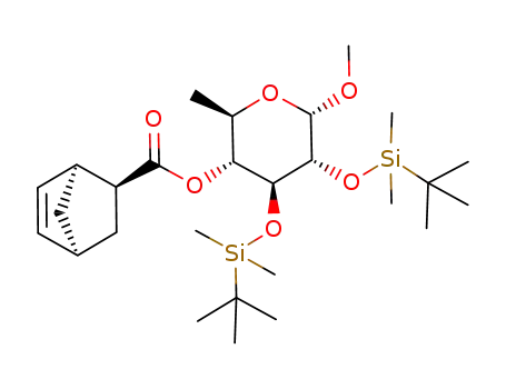 methyl 4-O-(bicyclo[2.2.1]hept-5-ene-2-carbonyl)-2,3-di-O-t-butyldimethylsilyl-6-deoxy-α-D-glucopyranoside