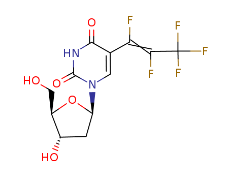 2'-deoxy-5-[(1E)-1,2,3,3,3-pentafluoro-1-propenyl]uridine